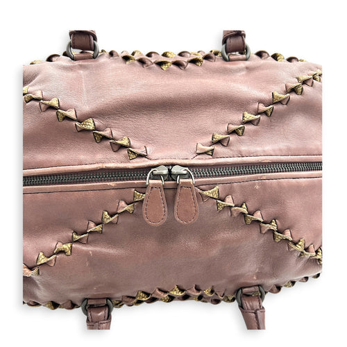 San Marco Top Handle Bag Purple in Calfskin
