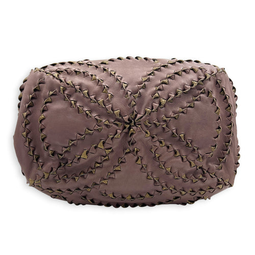 San Marco Top Handle Bag Purple in Calfskin