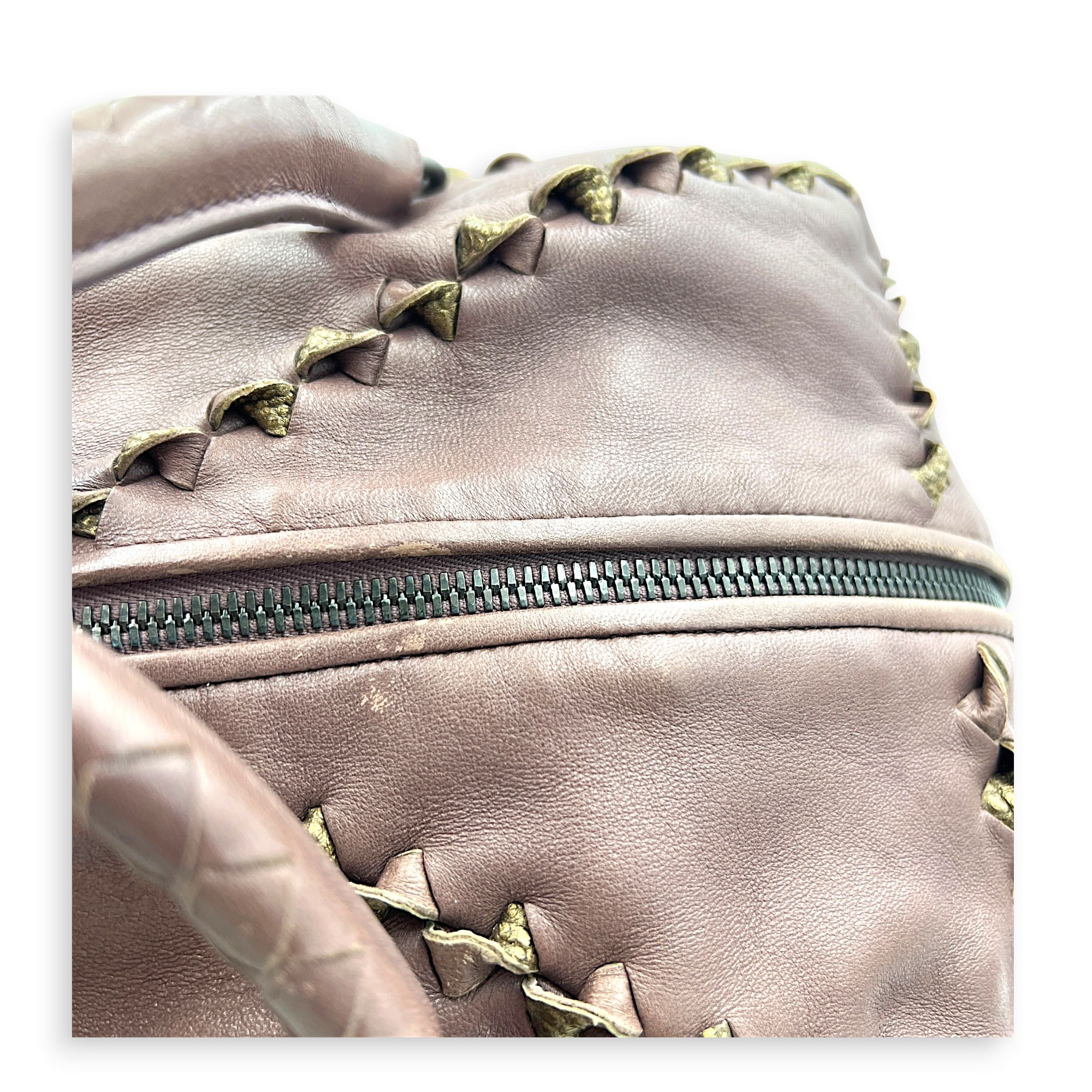 San Marco Top Handle Bag Purple in Calfskin