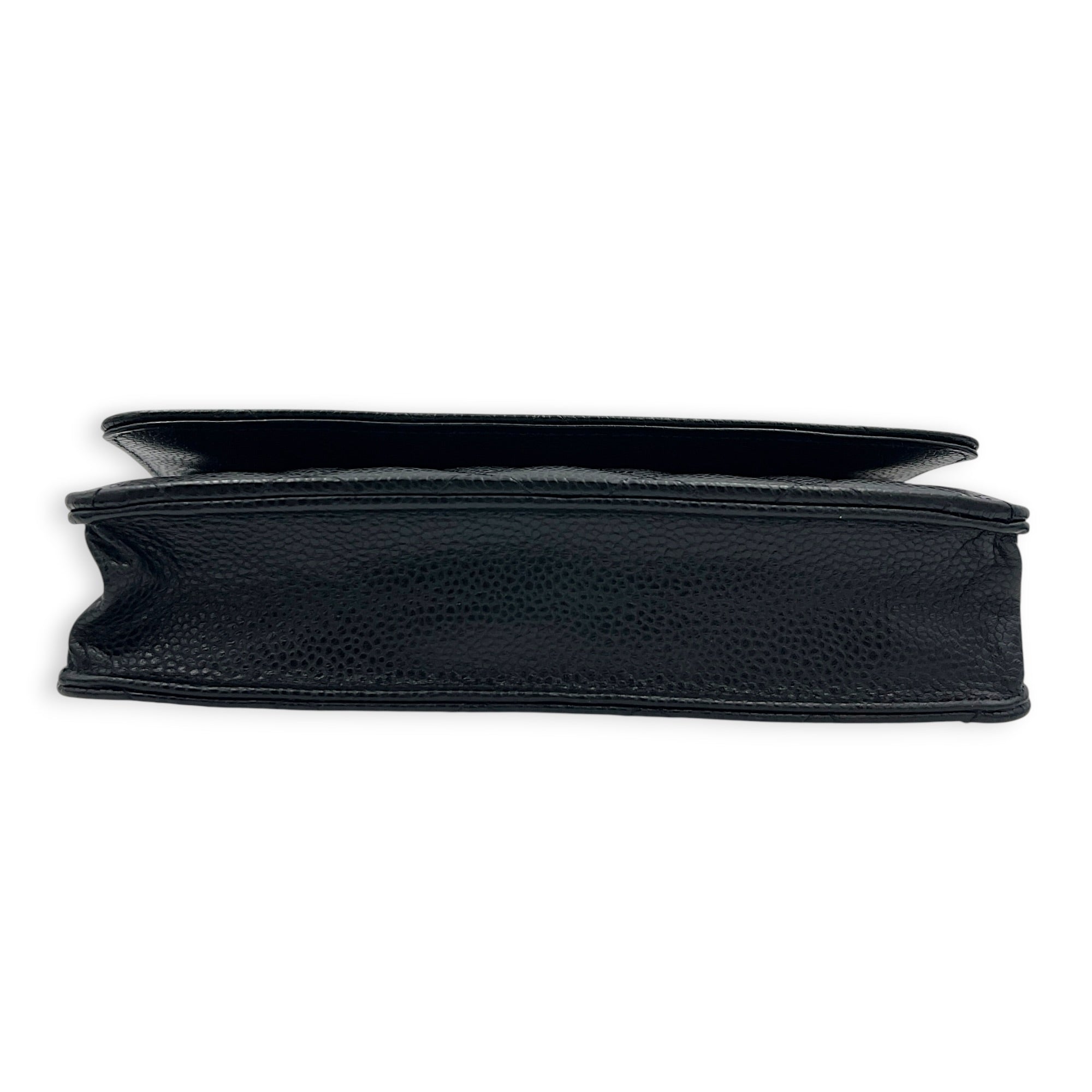 CC Wallet Black in Caviar Leather