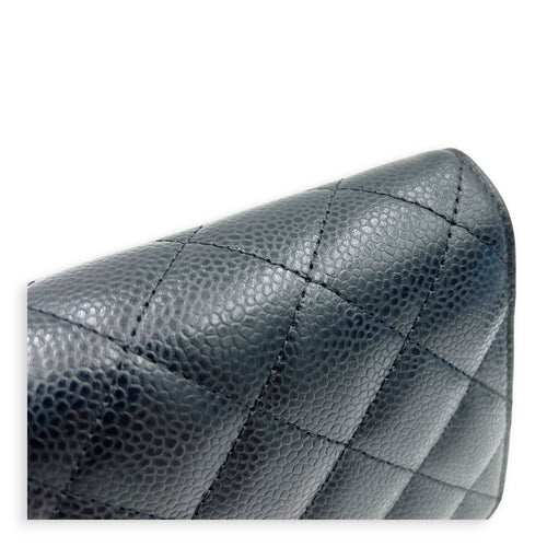 CC Wallet Black in Caviar Leather