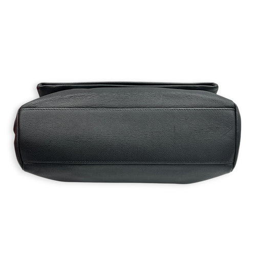 Hollywood Shoulder Bag Black in Calfskin, Monochrome hardware