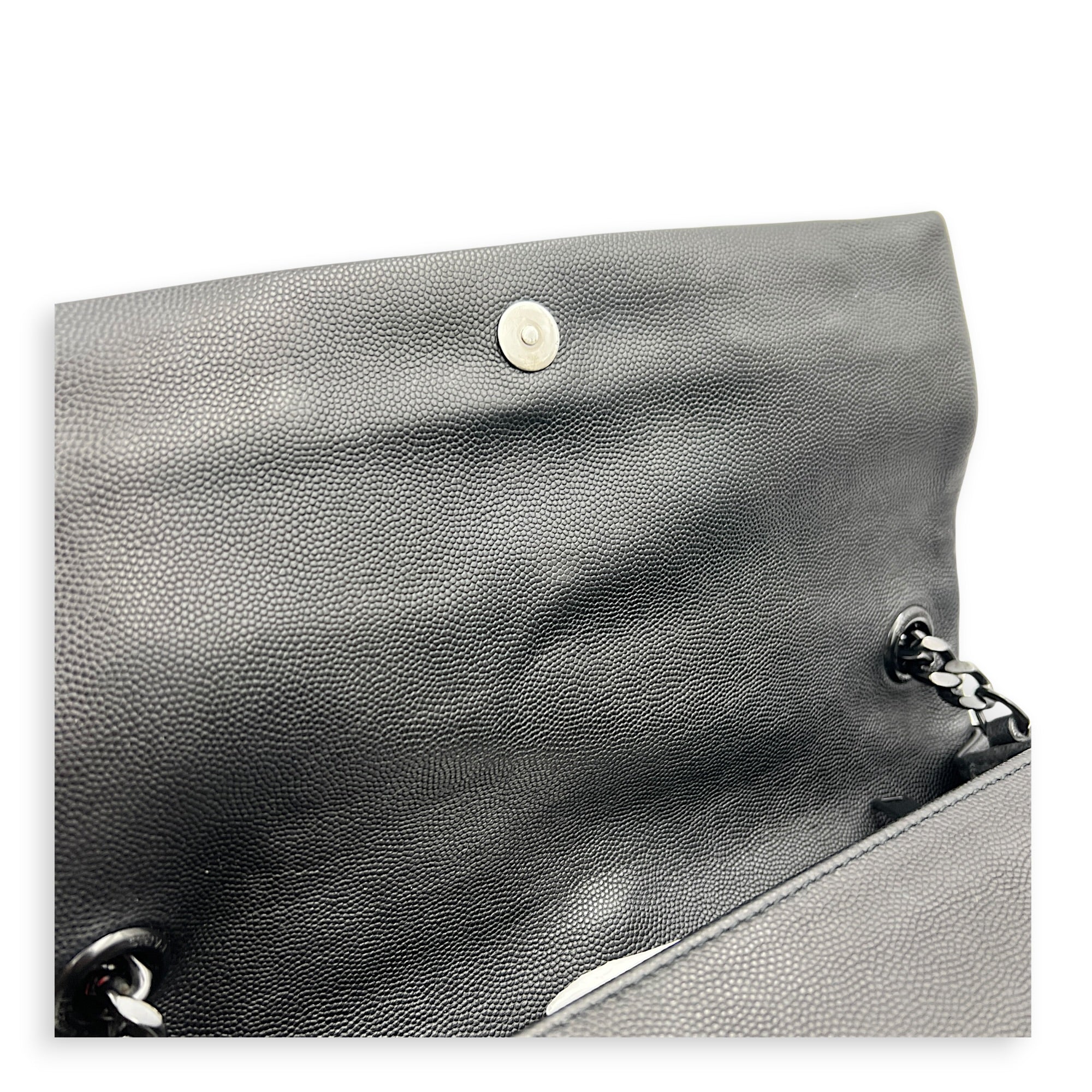 Hollywood Shoulder Bag Black in Calfskin, Monochrome hardware