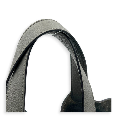 Picotin 18 Gris Meyer Top Handle Bag in Clemence, Gold hardware