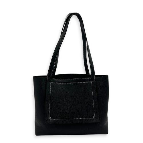 Cabasellier 31 Black Tote Bag in Clemence