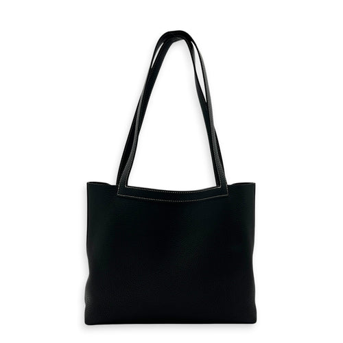 Cabasellier 31 Black Tote Bag in Clemence