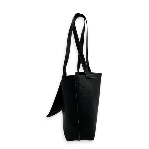 Cabasellier 31 Black Tote Bag in Clemence