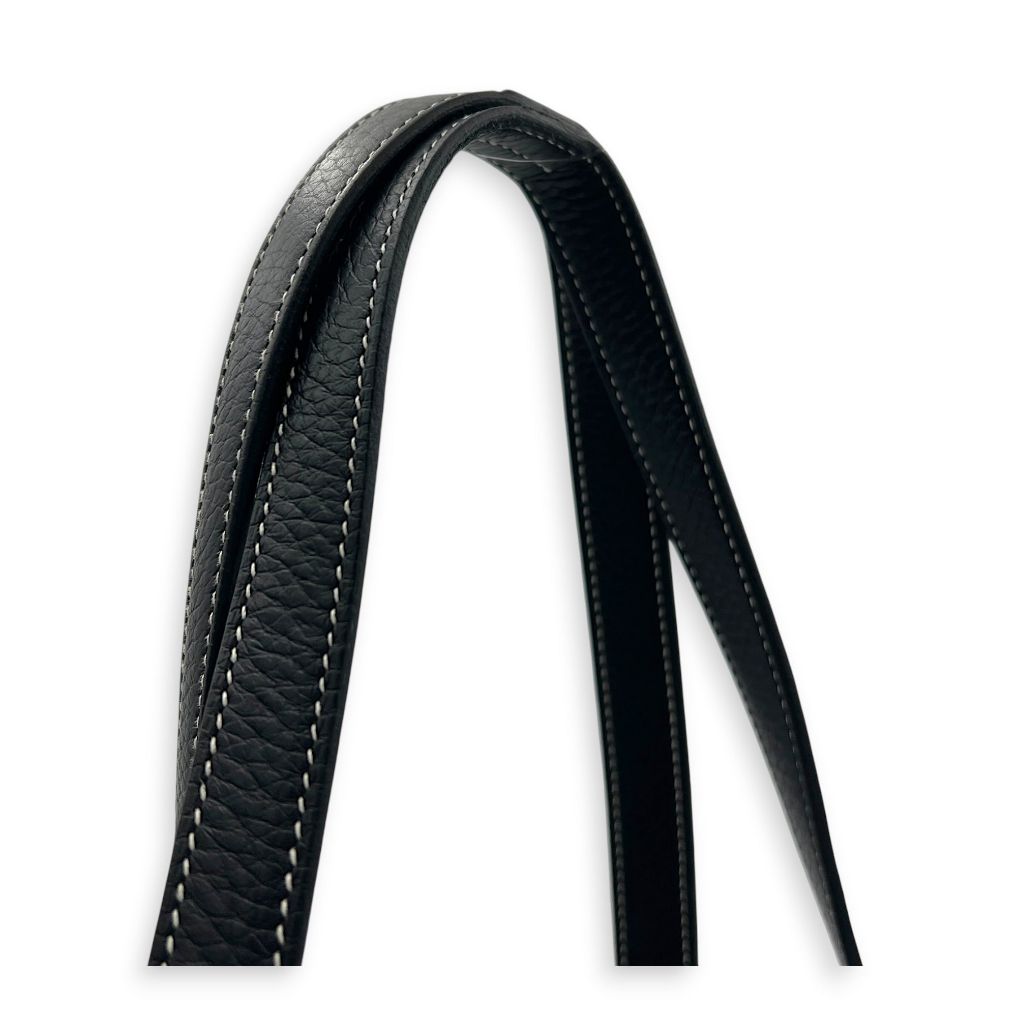 Cabasellier 31 Black Tote Bag in Clemence