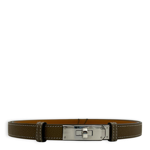 Kelly Etoupe Belt in Epsom, Palladium hardware