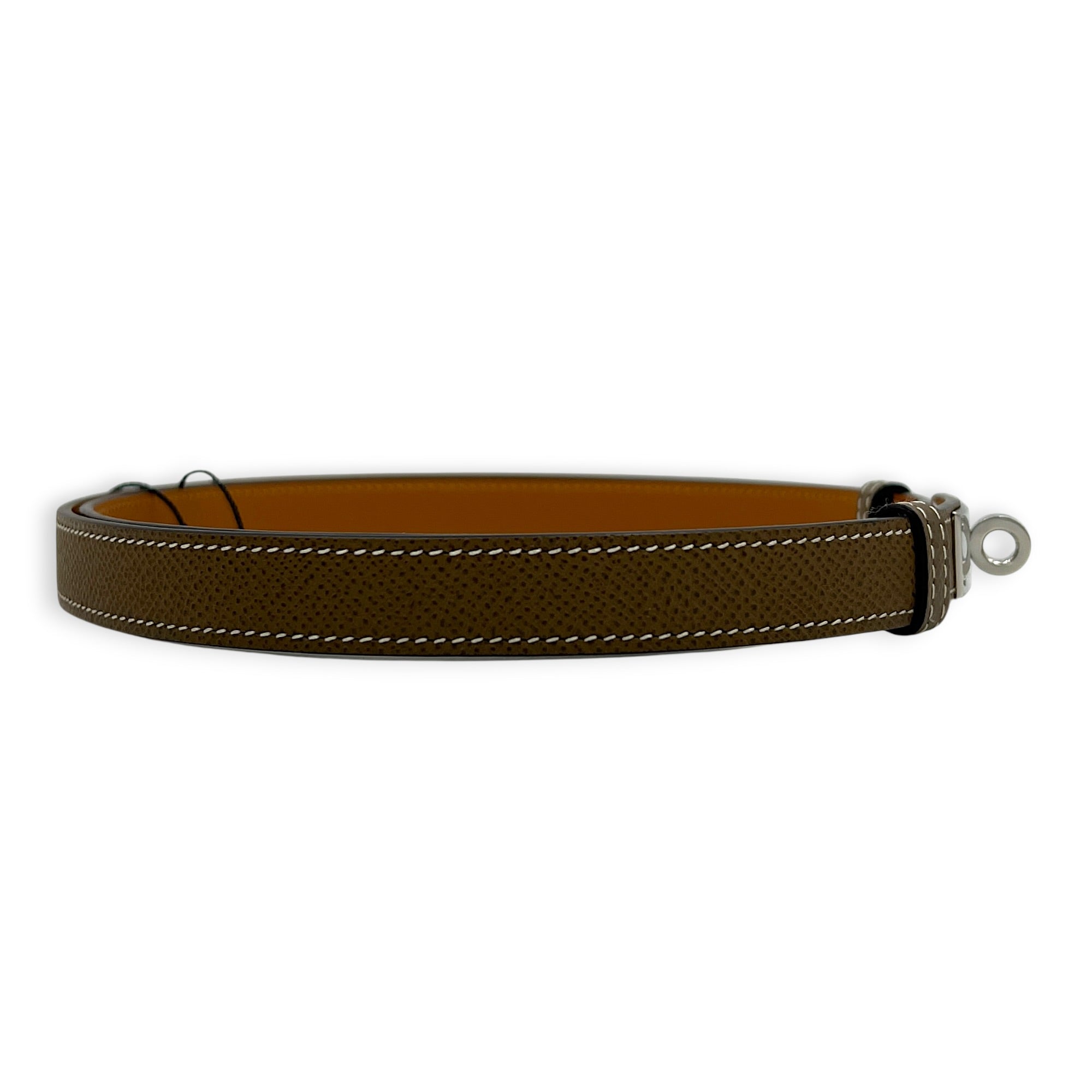 Kelly Etoupe Belt in Epsom, Palladium hardware