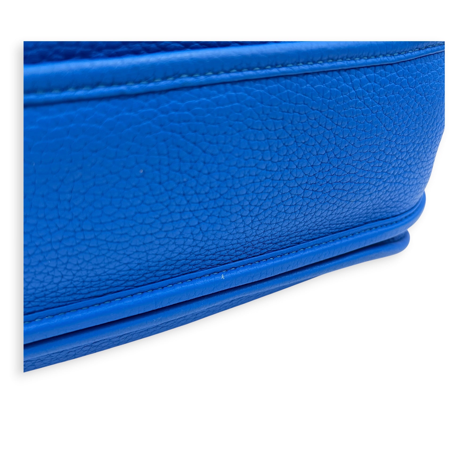 Evelyne III Bleu Hydra Crossbody Bag in Clemence, Palladium hardware