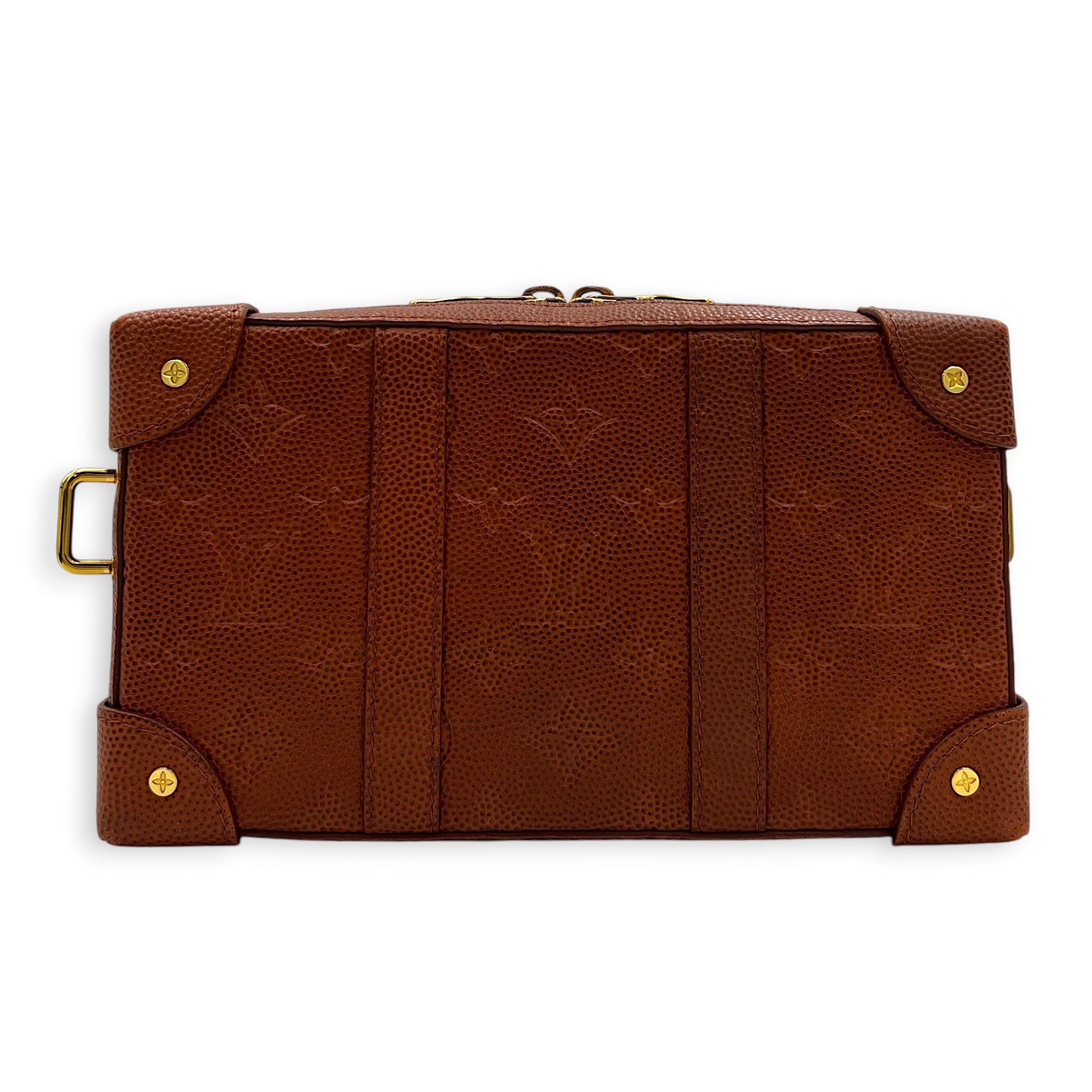 X NBA  Crossbody Bag Caramel / Basketball Brown in Taurillon Leather, Gold hardware