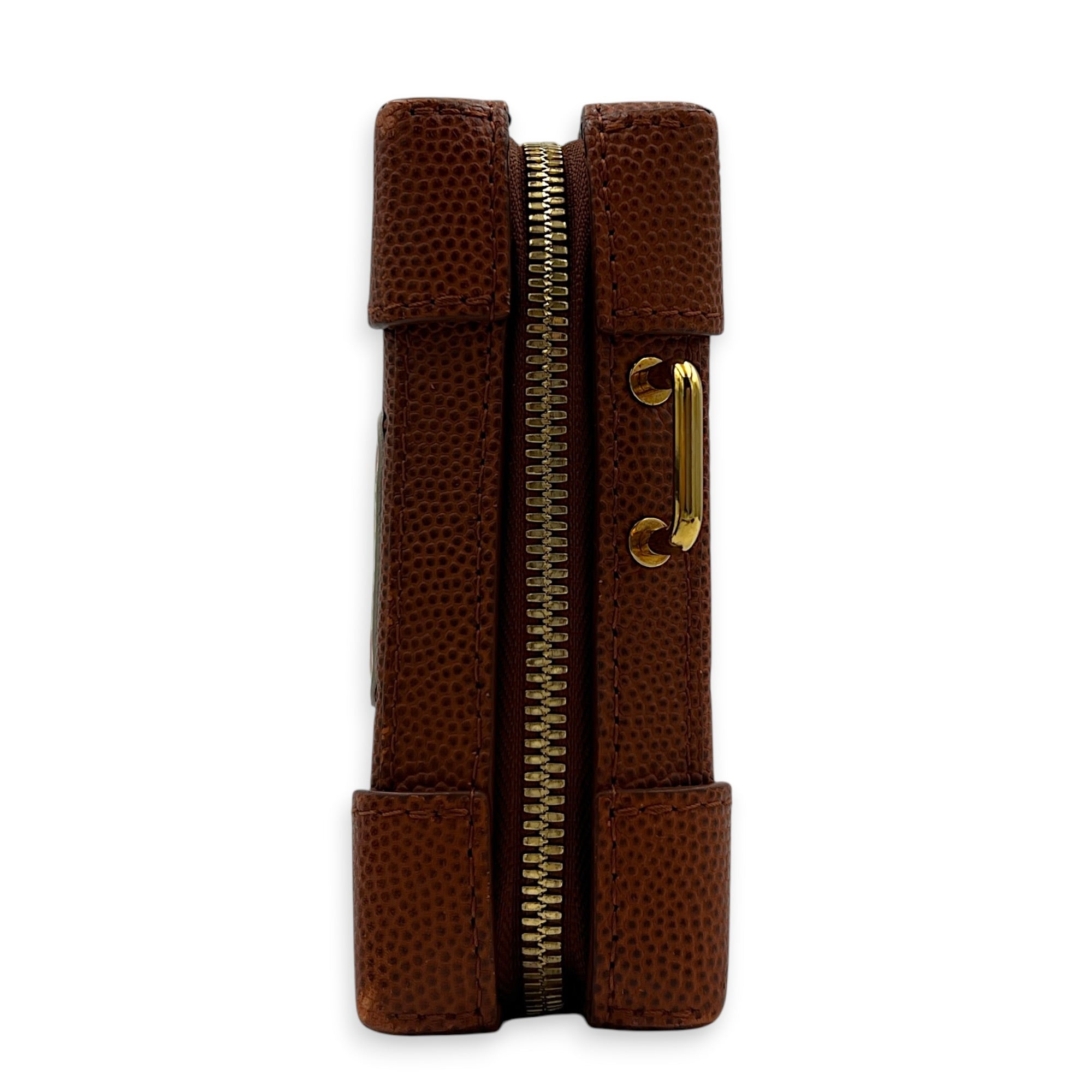 X NBA  Crossbody Bag Caramel / Basketball Brown in Taurillon Leather, Gold hardware
