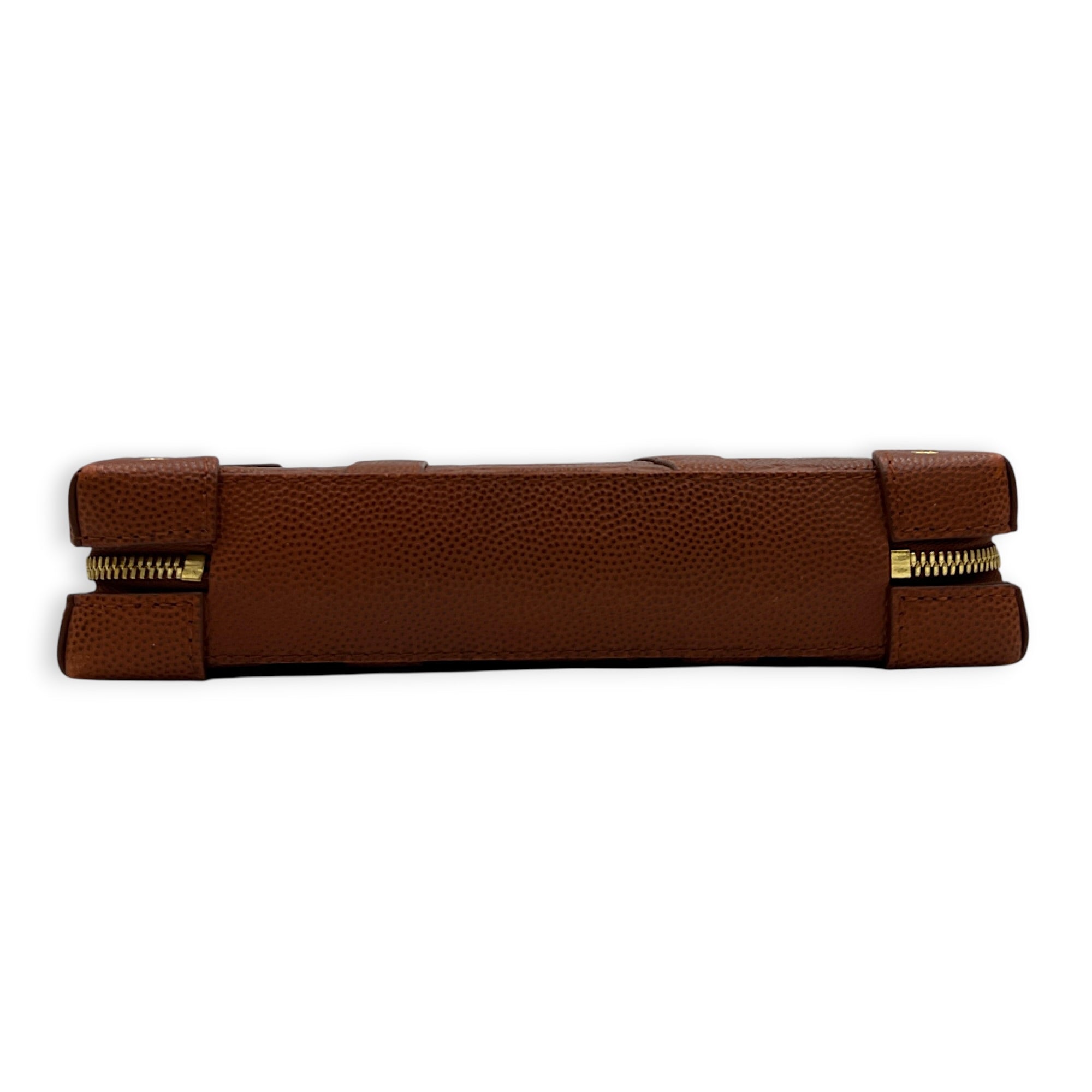 X NBA  Crossbody Bag Caramel / Basketball Brown in Taurillon Leather, Gold hardware
