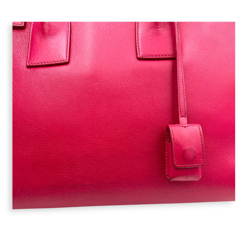 Sac de Jour Top Handle Bag Medium Rouge Eros in Calfskin, Gold hardware