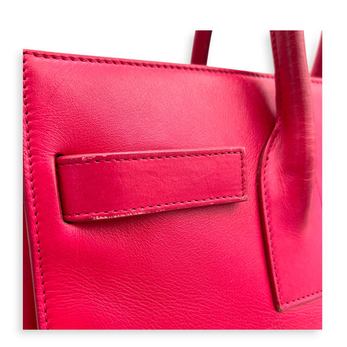 Sac de Jour Top Handle Bag Medium Rouge Eros in Calfskin, Gold hardware