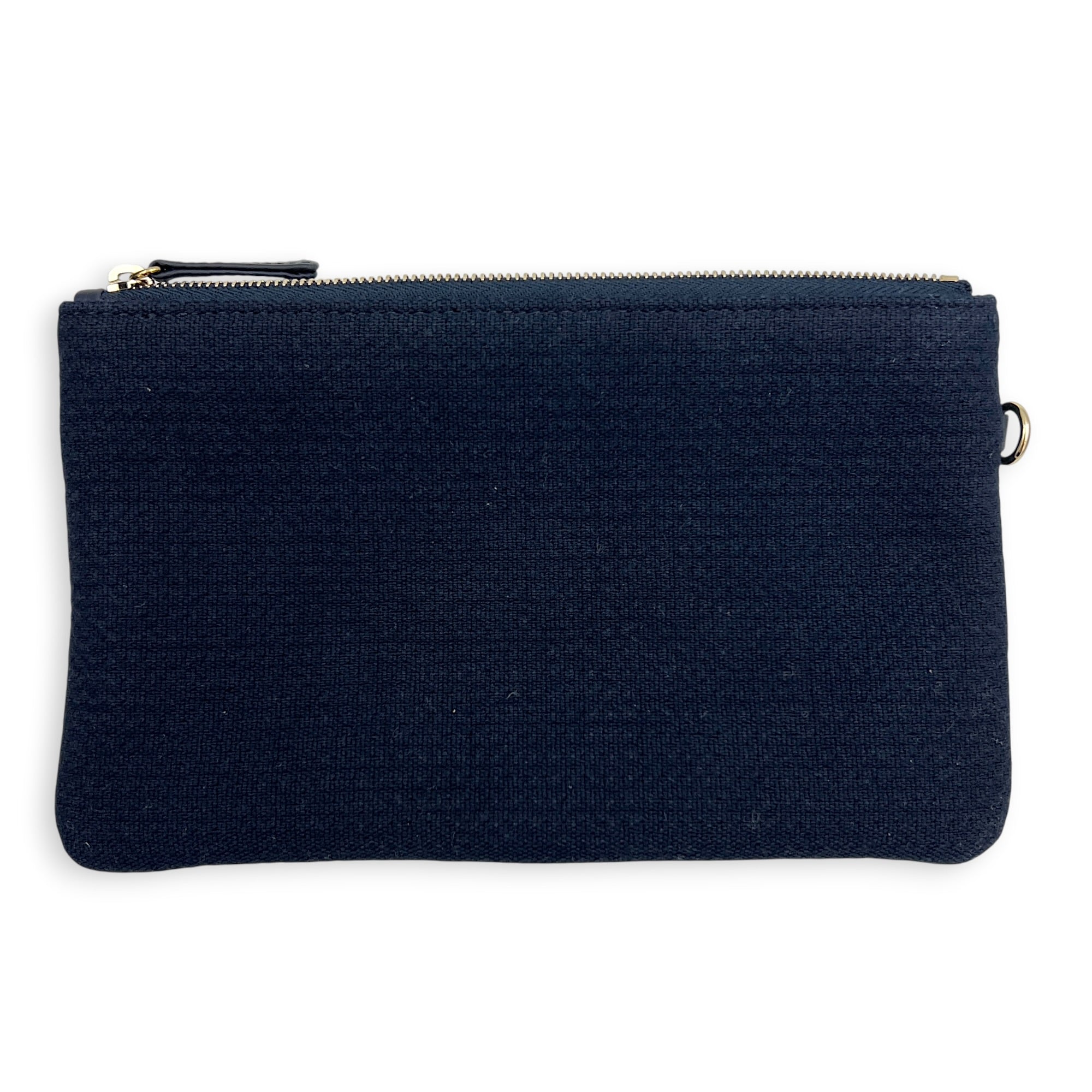 Deauville Small Blue Tote Bag in Canvas, Silver hardware