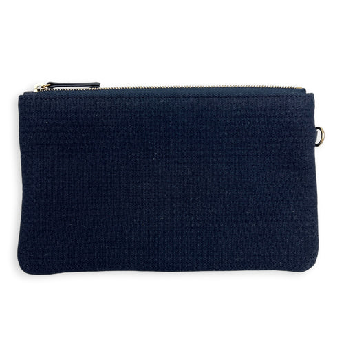 Deauville Small Blue Tote Bag in Canvas, Silver hardware