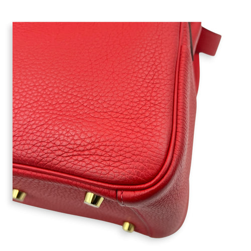 Lindy Red in Clemence, Gold hardware