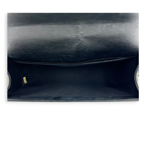 Boy Shoulder Bag Medium Black in Lambskin, Ruthenium hardware