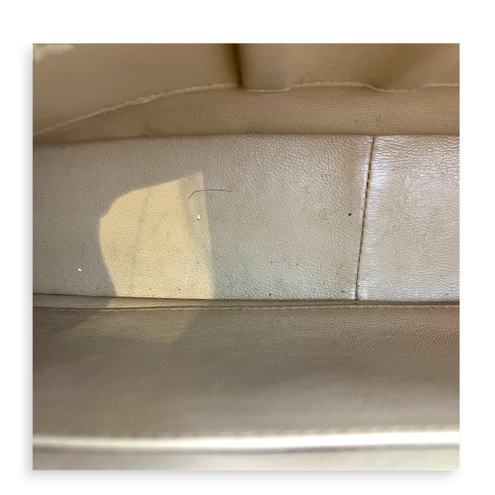 CC Shoulder Bag Beige (Recolored) in Lambskin, Gold hardware