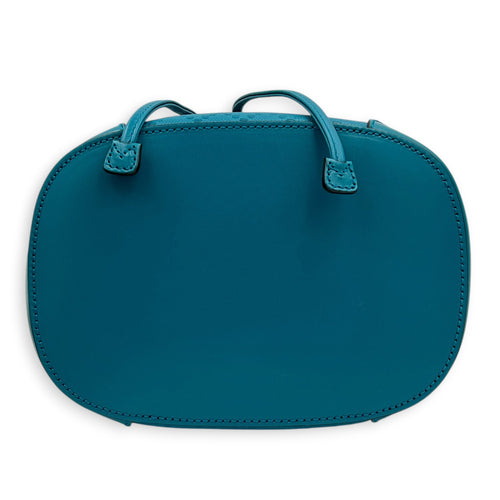 Diamente Bucket Bag Turquoise in Coated Canvas, Gold hardware