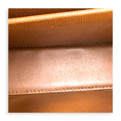 Triomphe Crossbody Bag Medium Tan in Coated Canvas, Gold hardware