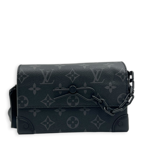 Steamer Monogram Eclipse Crossbody Bag in Monogram Coated Canvas, Gunmetal hardware