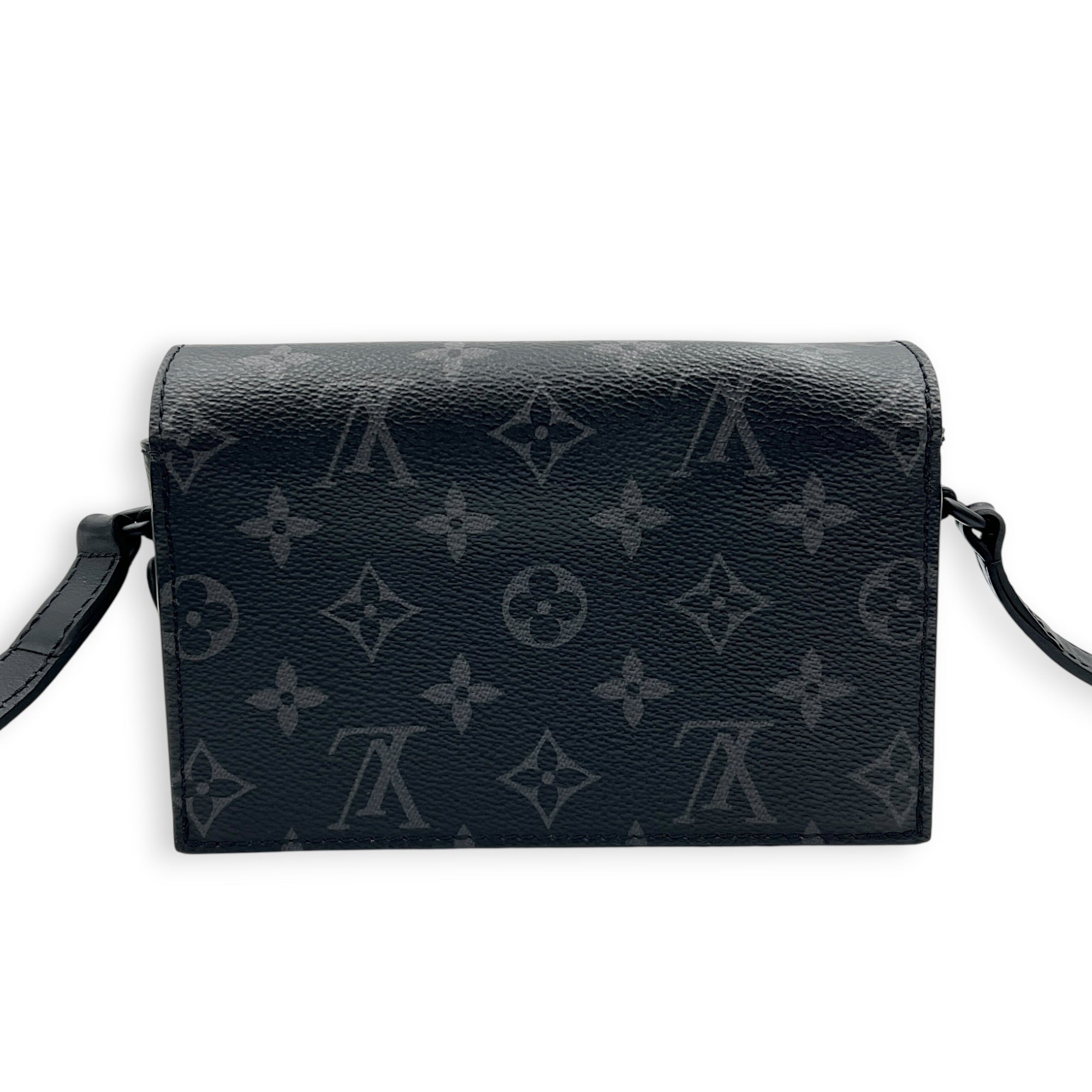Steamer Monogram Eclipse Crossbody Bag in Monogram Coated Canvas, Gunmetal hardware
