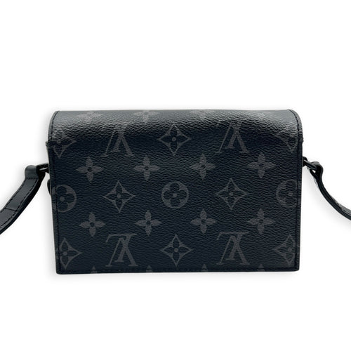 Steamer Monogram Eclipse Crossbody Bag in Monogram Coated Canvas, Gunmetal hardware