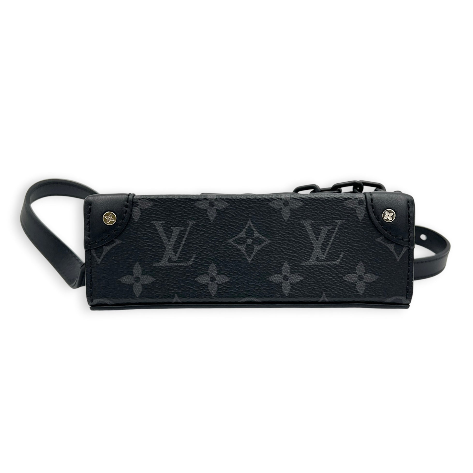 Steamer Monogram Eclipse Crossbody Bag in Monogram Coated Canvas, Gunmetal hardware