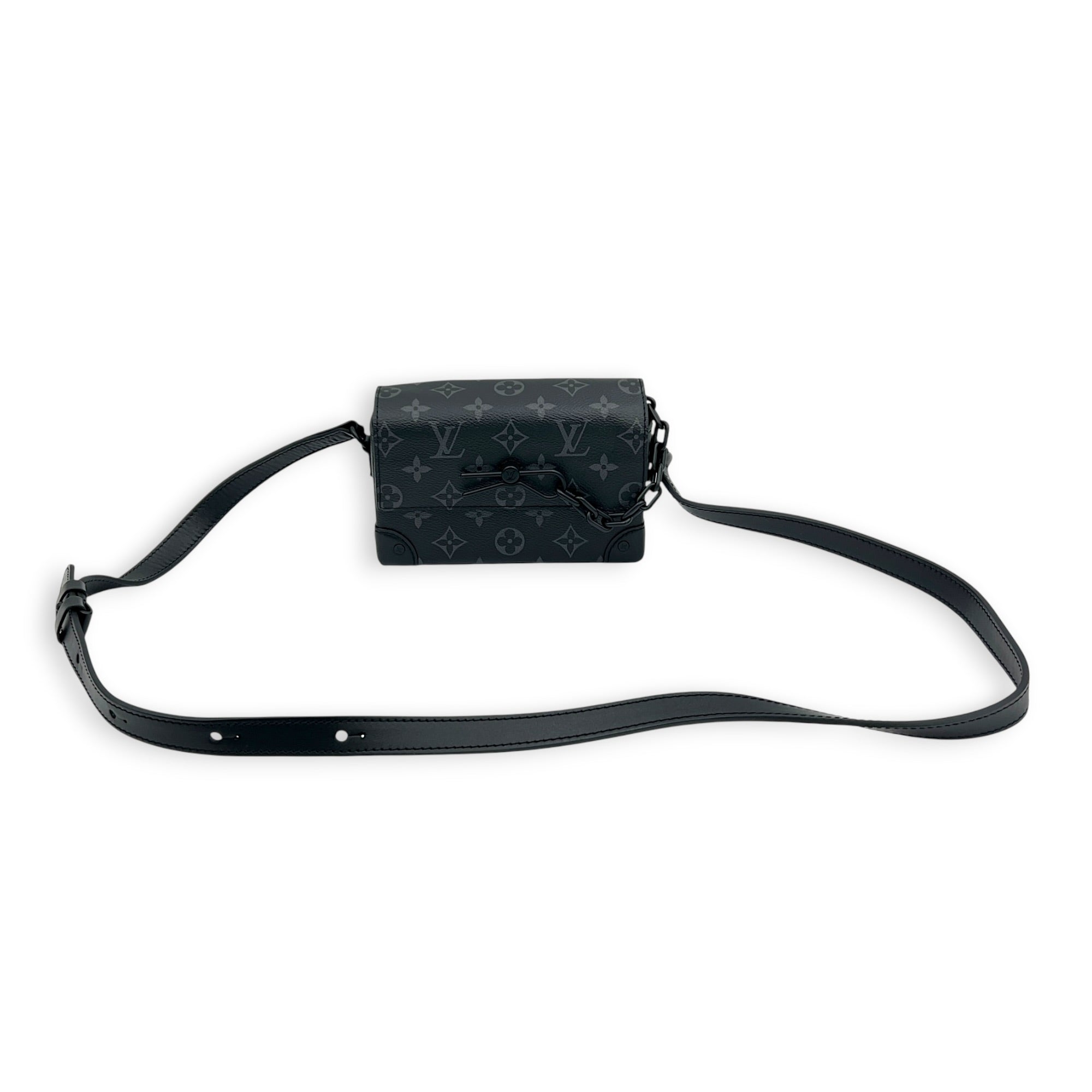 Steamer Monogram Eclipse Crossbody Bag in Monogram Coated Canvas, Gunmetal hardware
