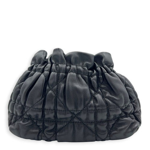 Delices Crossbody Bag Black in Lambskin, Gold hardware