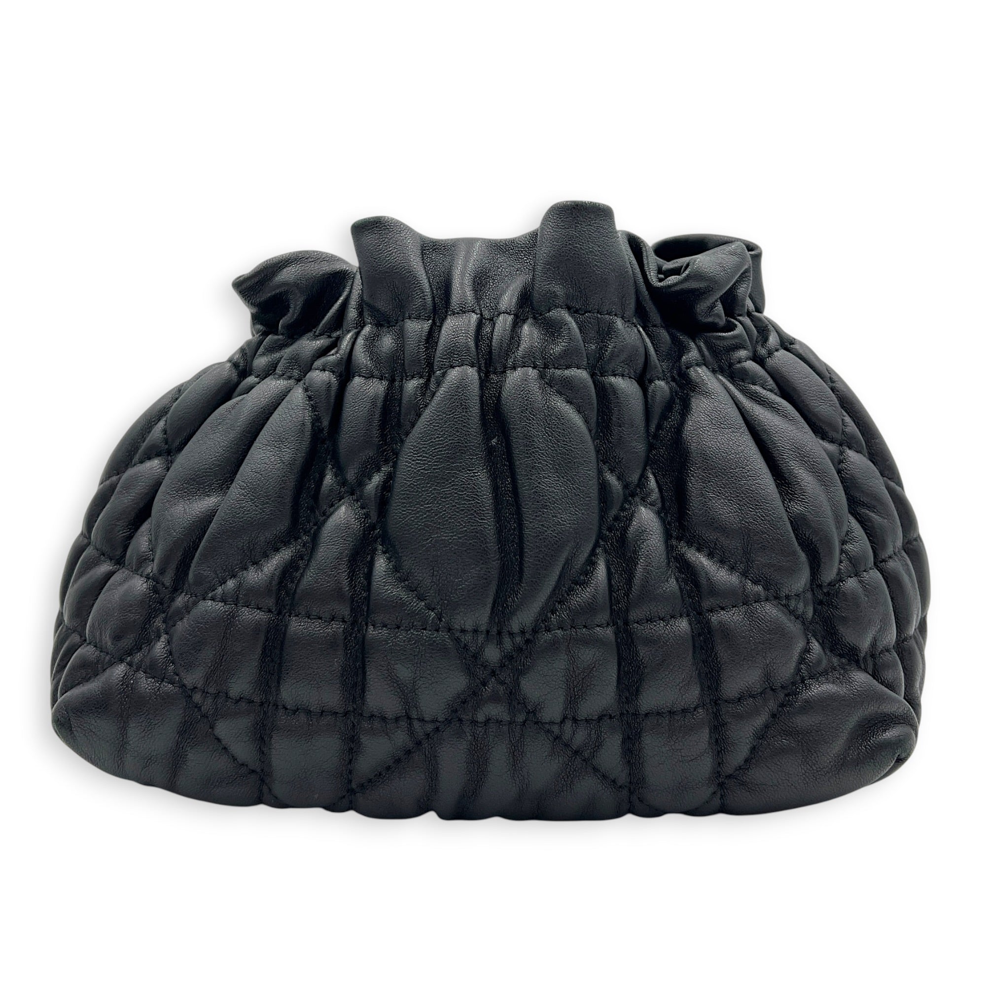 Delices Crossbody Bag Black in Lambskin, Gold hardware
