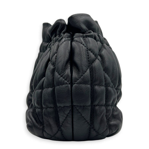 Delices Crossbody Bag Black in Lambskin, Gold hardware