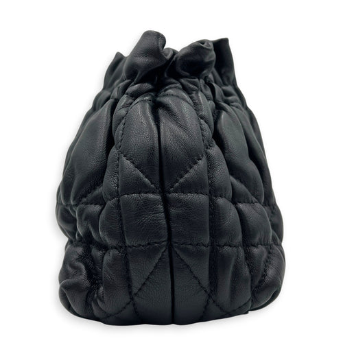 Delices Crossbody Bag Black in Lambskin, Gold hardware