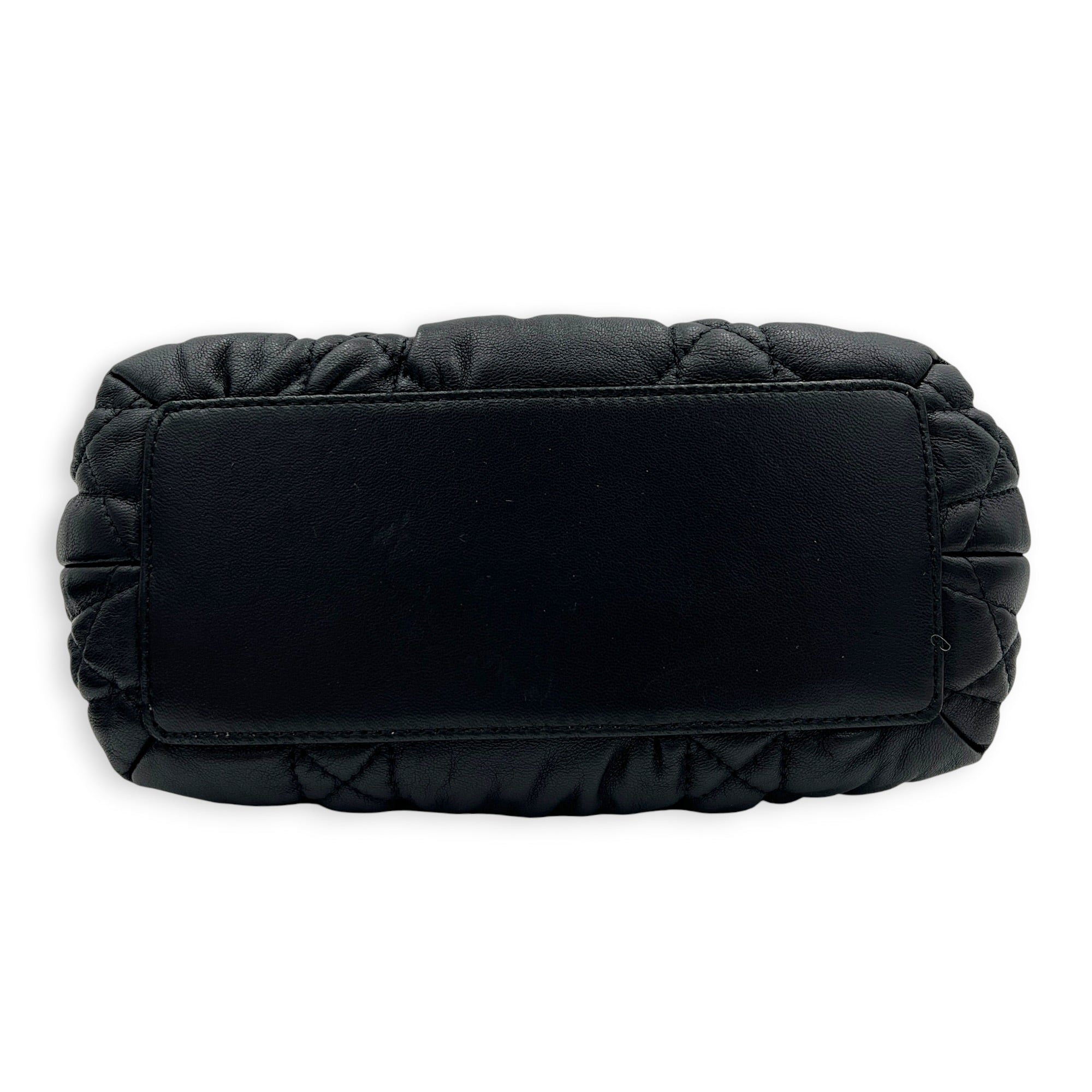 Delices Crossbody Bag Black in Lambskin, Gold hardware
