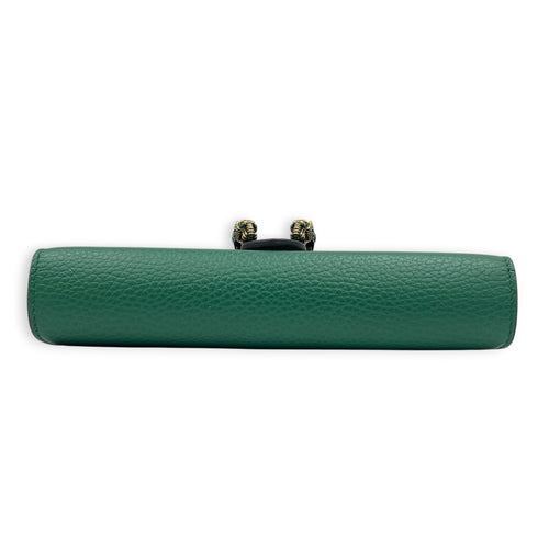 Dionysus Wallet On Chain Green in Calfskin, Ruthenium hardware