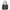 Anagram Tote Bag Black in Coated Canvas, Silver hardware