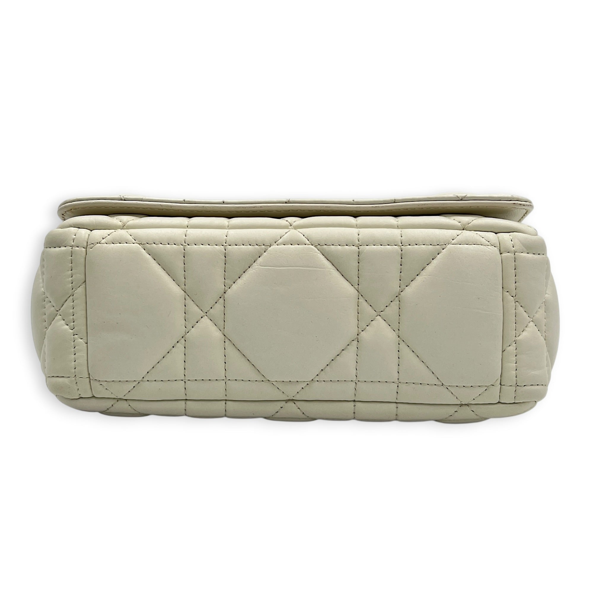 Caro Shoulder Bag Small Latte in Lambskin, Gunmetal hardware