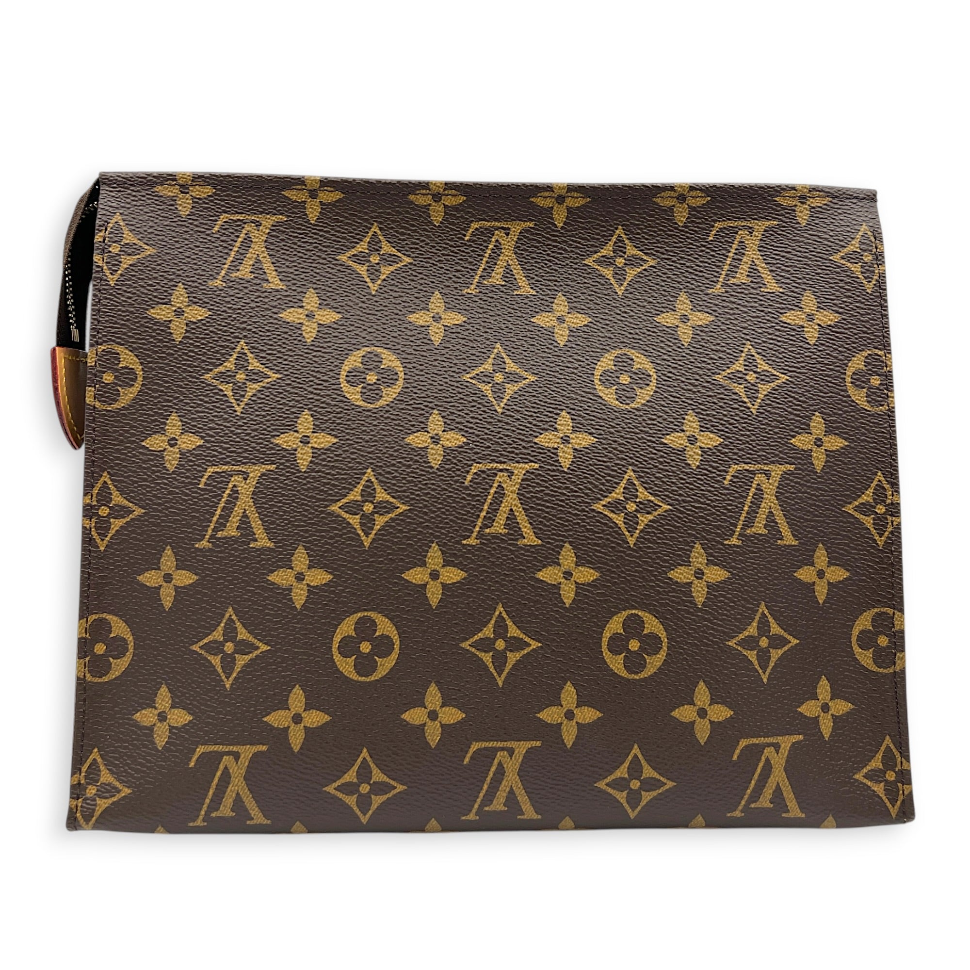 Pochette Toilette Monogram Pouch in Monogram Coated Canvas, Gold hardware