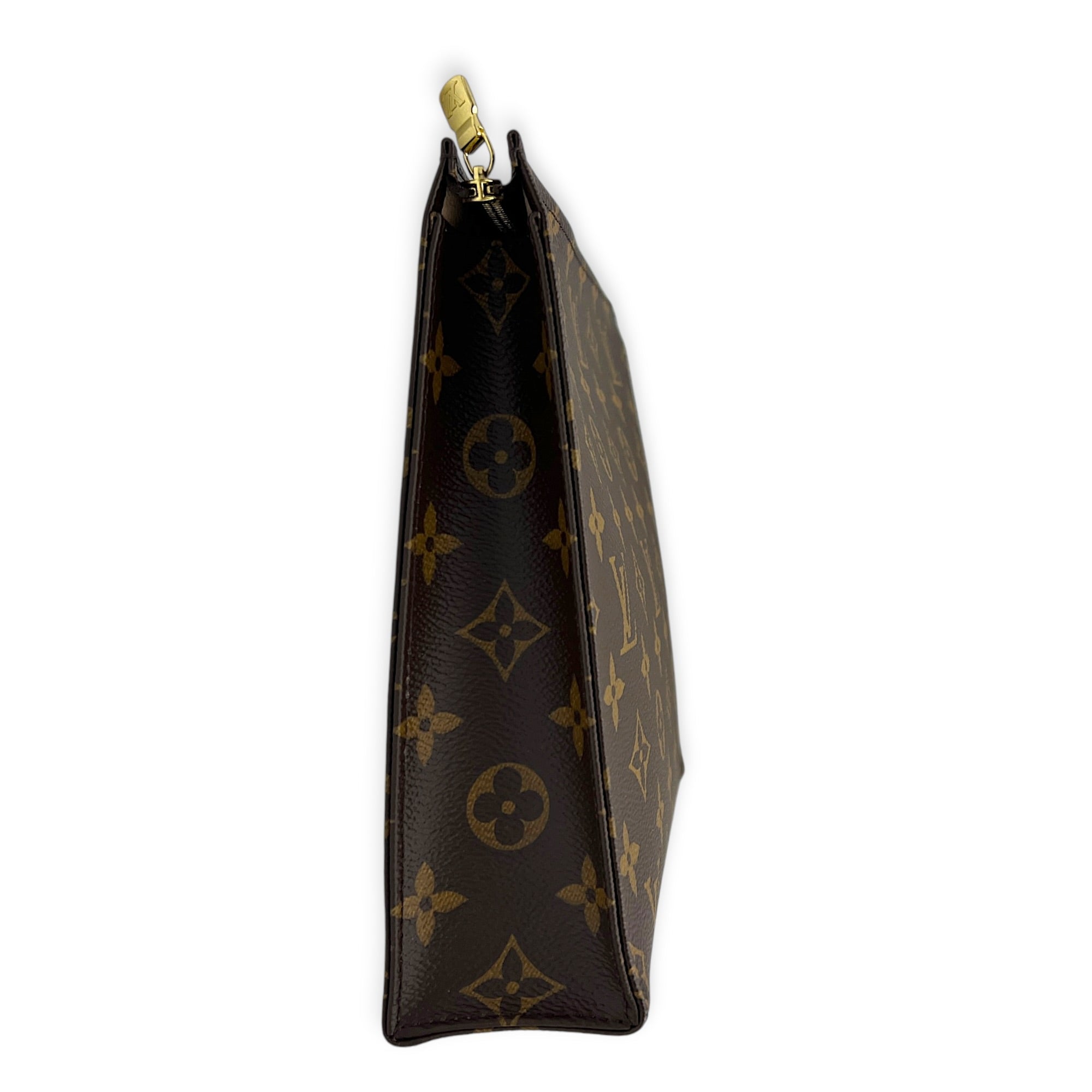 Pochette Toilette Monogram Pouch in Monogram Coated Canvas, Gold hardware