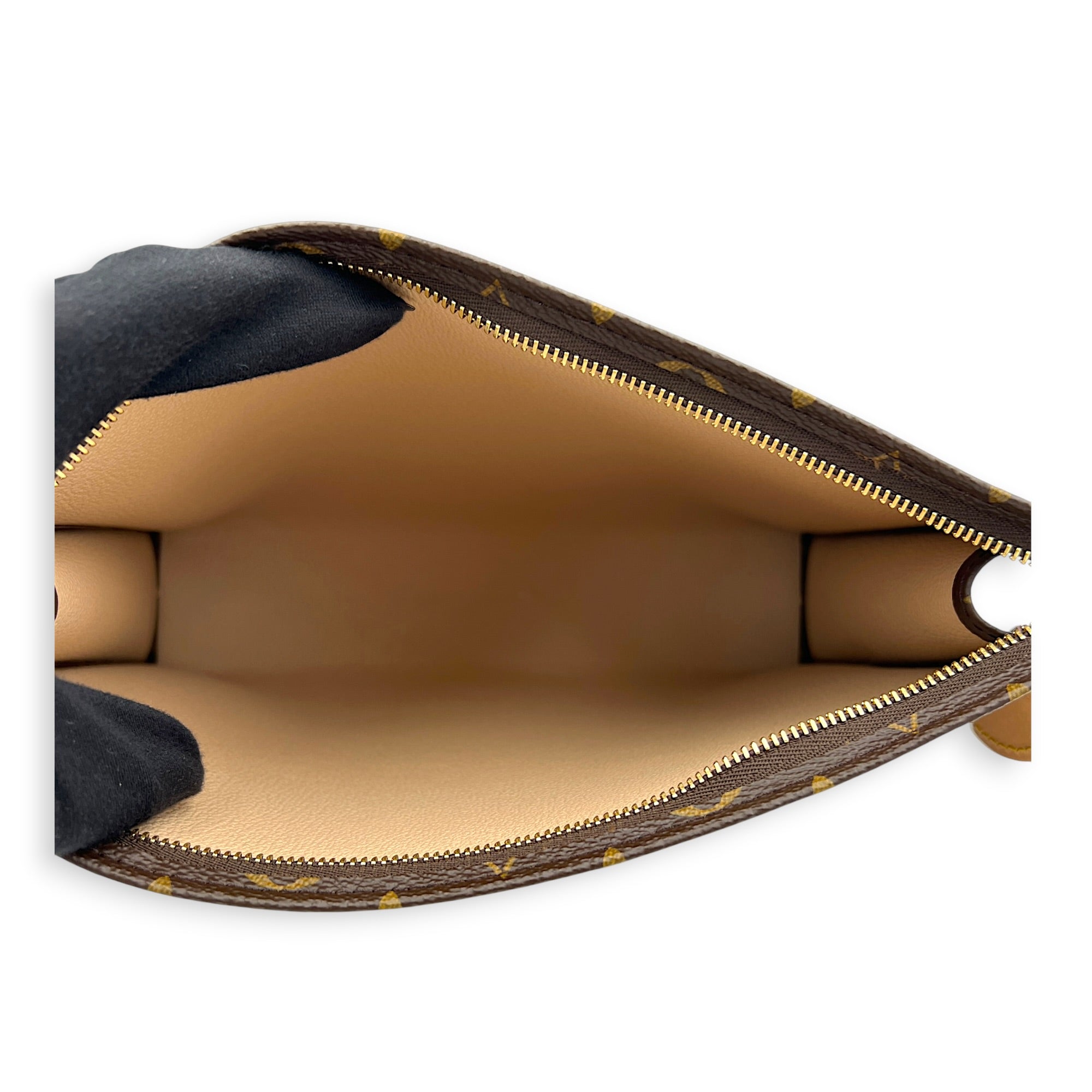 Pochette Toilette Monogram Pouch in Monogram Coated Canvas, Gold hardware