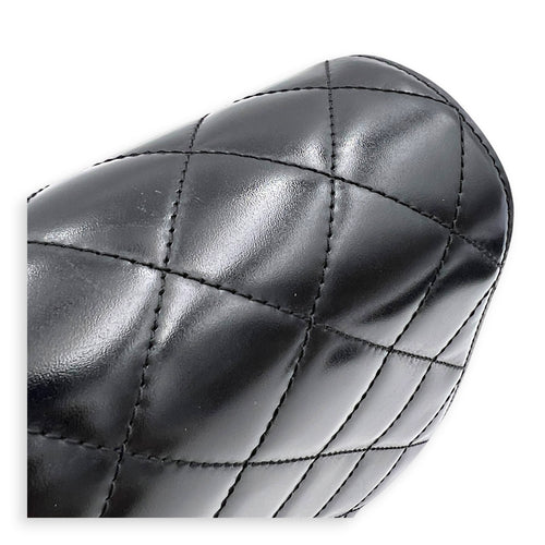 Le 37 Medium Noir Top Handle Bag in Calfskin, Gold hardware