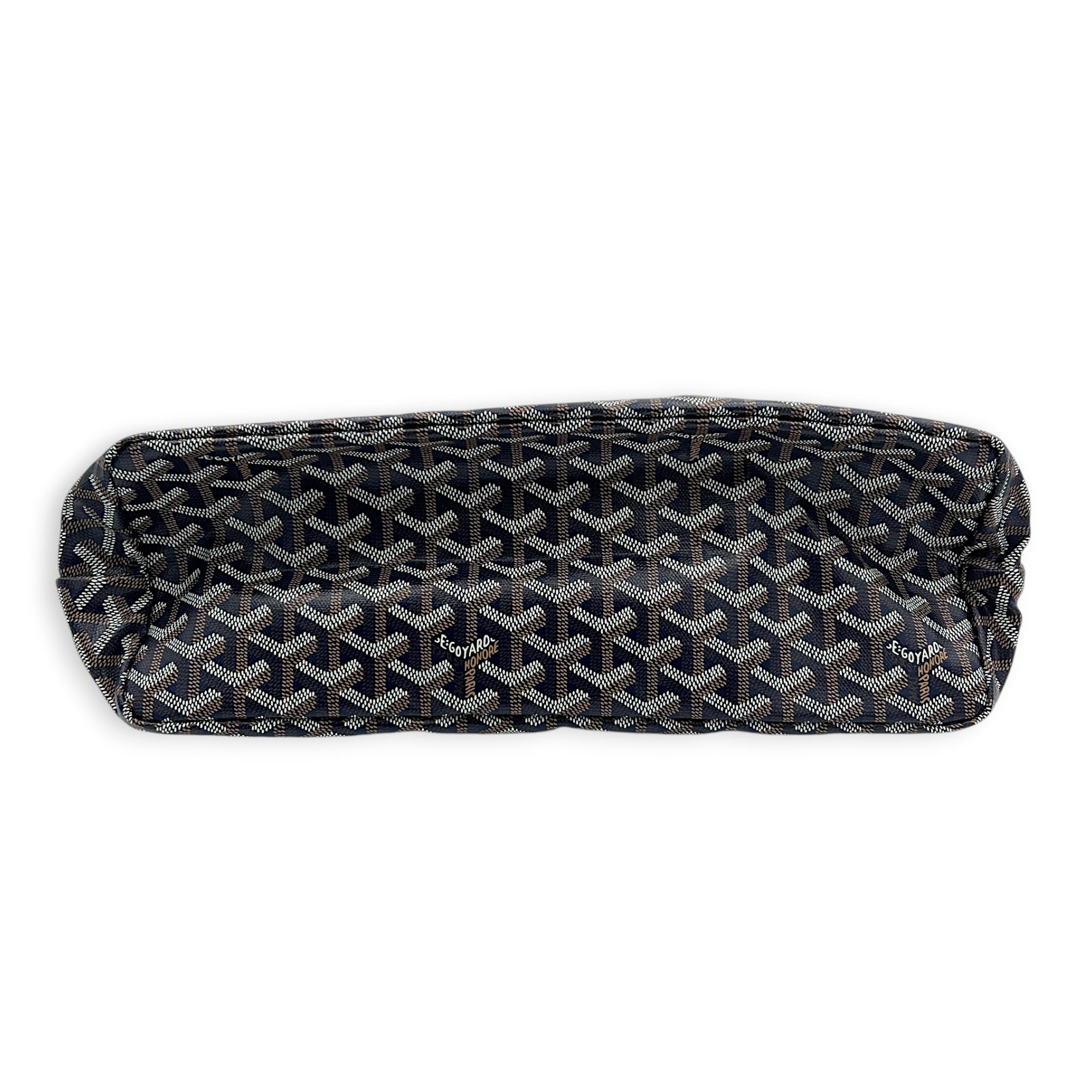 Boheme Shoulder Bag Blue in Coated Canvas, Silver hardware