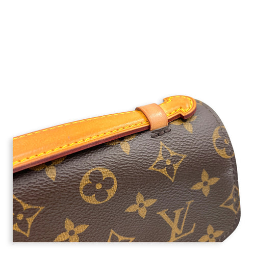 Metis Crossbody Bag Brown in Monogram Coated Canvas, Gold hardware