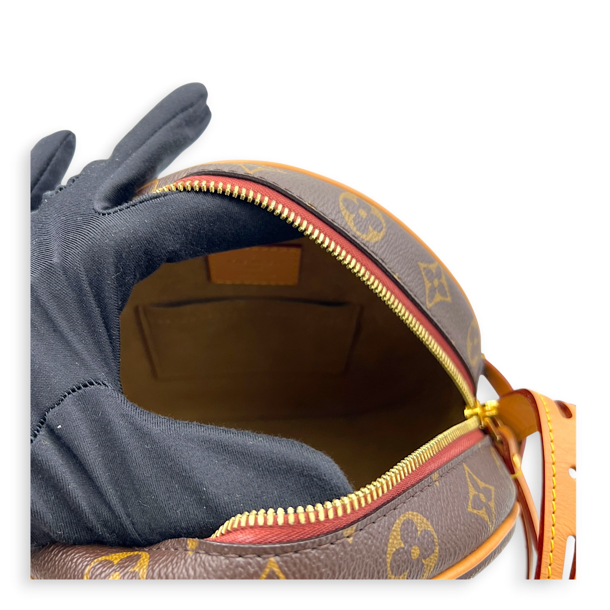 Boite a Chapeau Crossbody Bag MM Brown in Monogram Coated Canvas