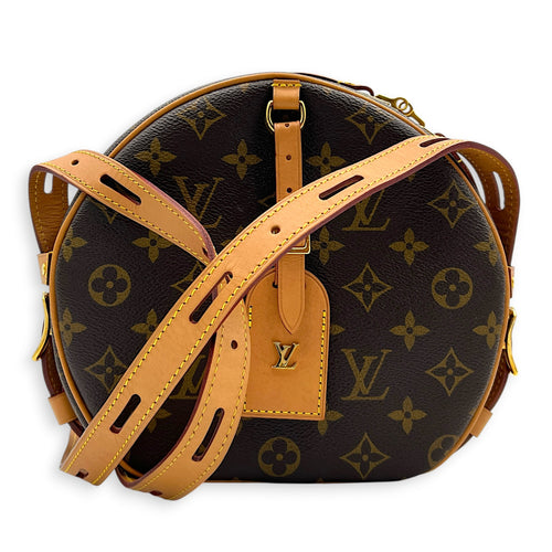 Boite a Chapeau Crossbody Bag MM Brown in Monogram Coated Canvas