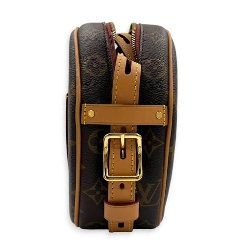 Boite a Chapeau Crossbody Bag MM Brown in Monogram Coated Canvas