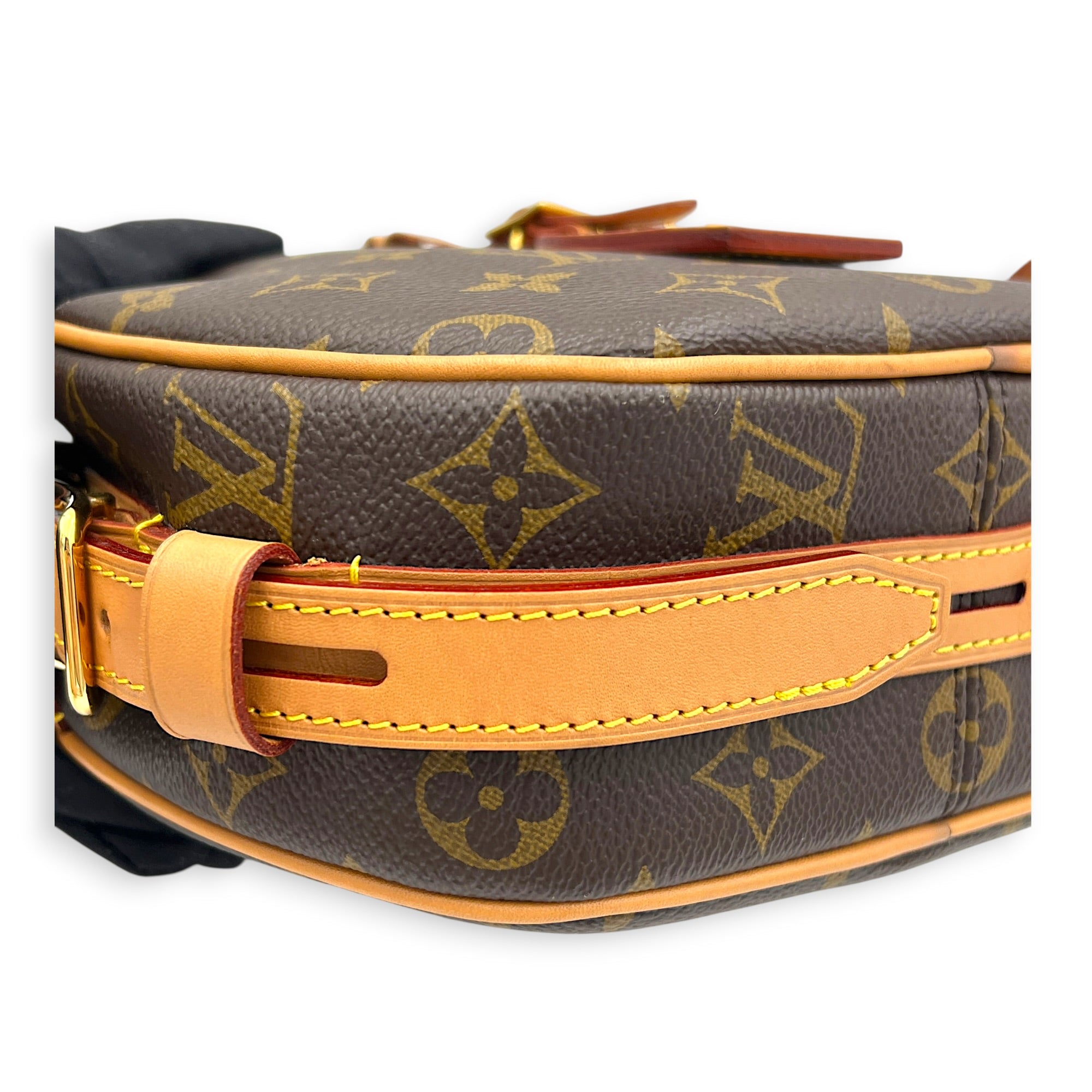 Boite a Chapeau Crossbody Bag MM Brown in Monogram Coated Canvas